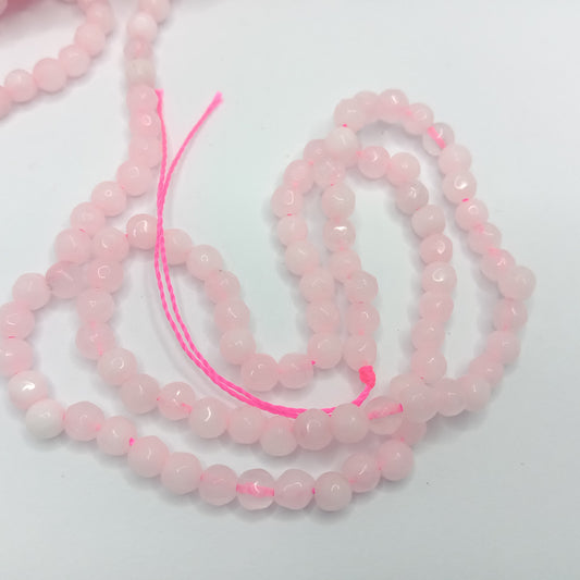 Sea pink High Qualityagate Round Beads 4mm 1 string