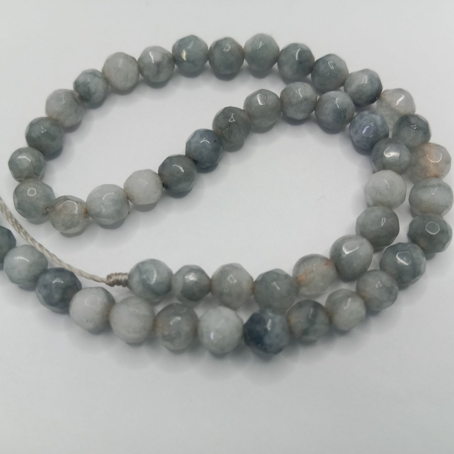 Shaded Grey High Qualityagate Round Beads 4mm 1 string