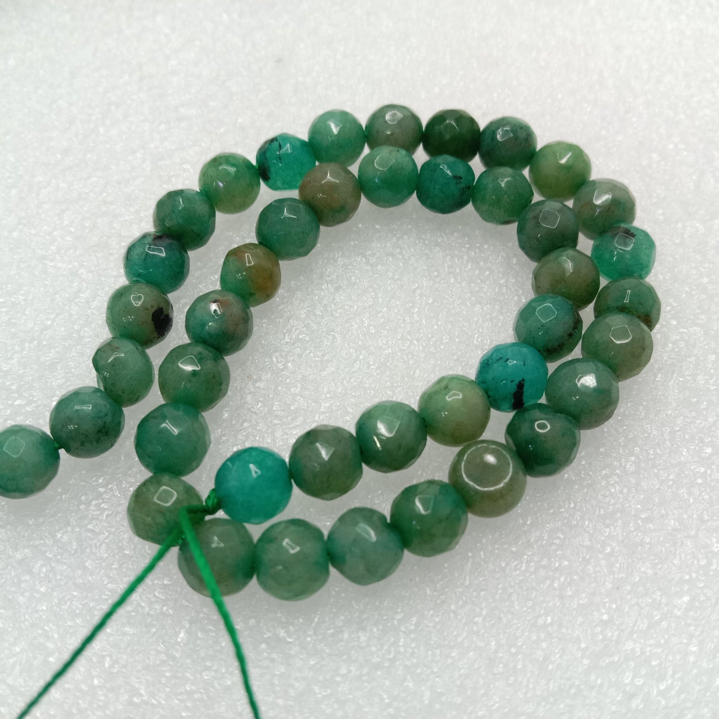 Mint mix green High Quality agate Round Beads 6mm 1 string(60pcs