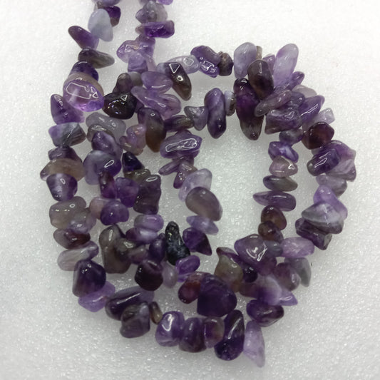 Dark Emeytist Uncut stone beads 1 string