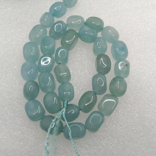 Sea blue High quality tumble stone beads 1 string 8x11mm