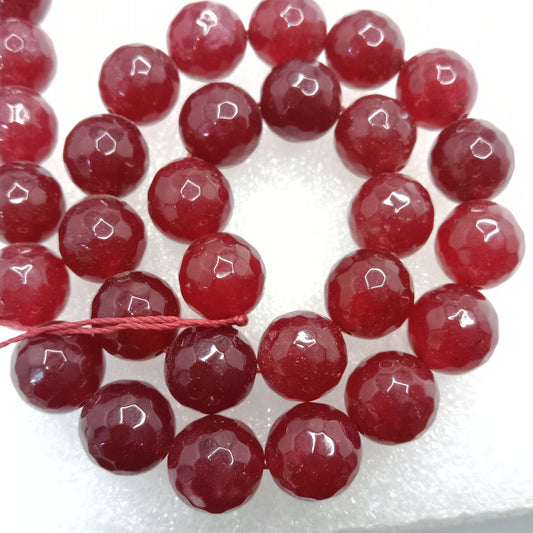 Ruby High Quality agate Beads 12mm 1 string