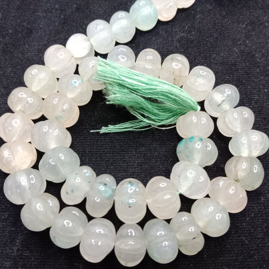 Light green high quality pumpkin beads 10mm 1 string
