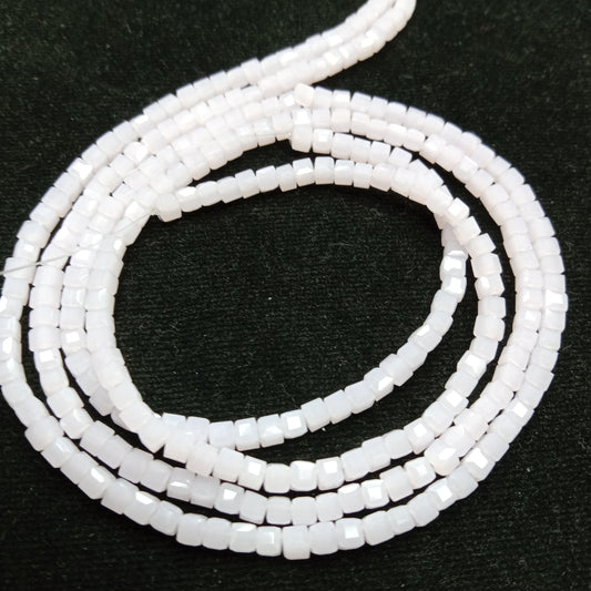 high quality light pink square shape crystal beads 3mm 1 string