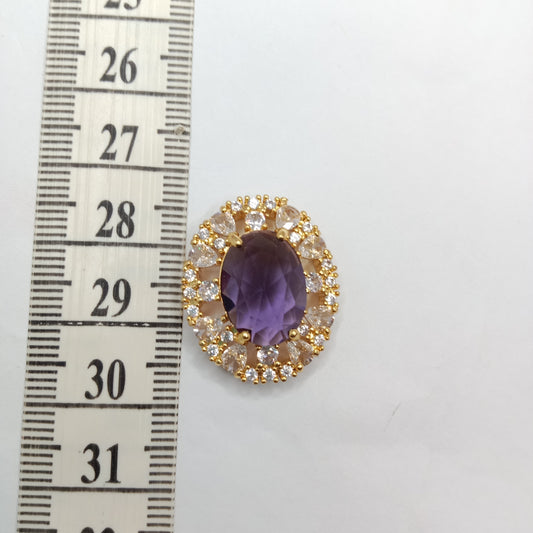 Amethyst (4pcs) high quality AD connectors 26mm(1 inches)