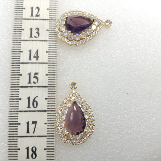 Crack purple (6pcs) high quality AD connectors 26mm(2cm )