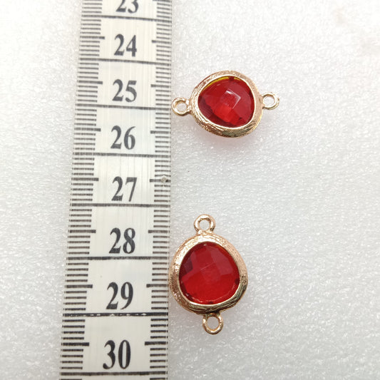 Red (10pcs) high quality fancy jewellery connectors 18mm(2cm )