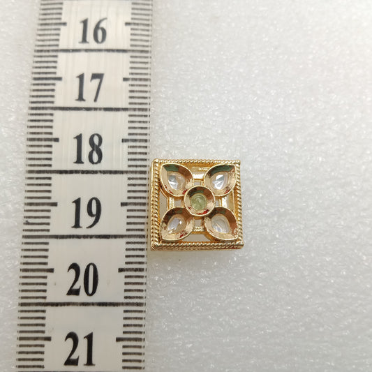 Mint (6pcs) high quality kundan connectors 14mm(2cm)