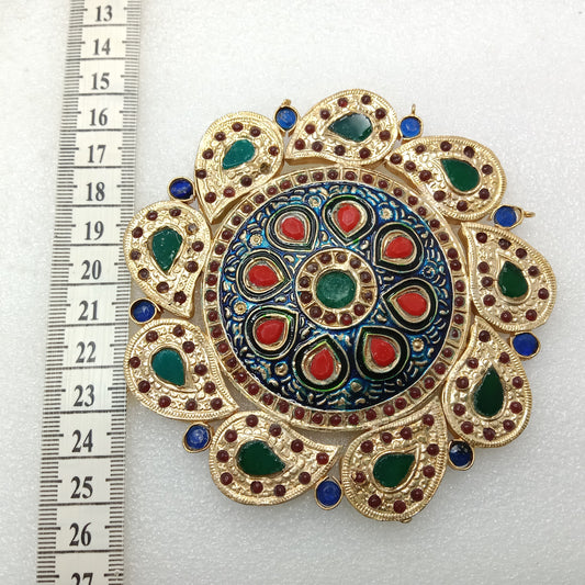 Multi colour (1set) high quality pendant set round shape (8cm)