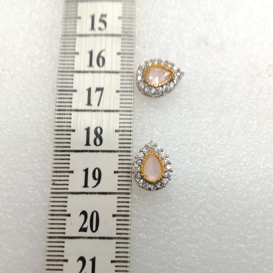 Light pink drop shape (10pcs) high quality AD connectors (14mm)(2cm)