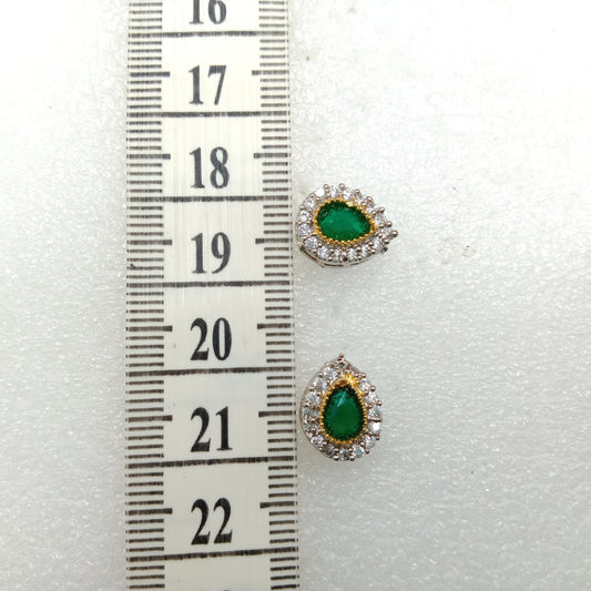 Dark green drop shape (10pcs) high quality AD connectors (14mm)(2cm)