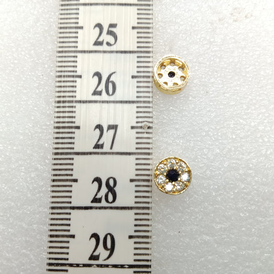 Black round shape(10pcs) high quality AD connectors (8mm)(2cm)