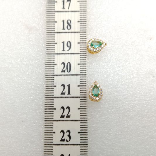 Sea green drop shape (10pcs)high quality AD connectors(12mm)(2cm)
