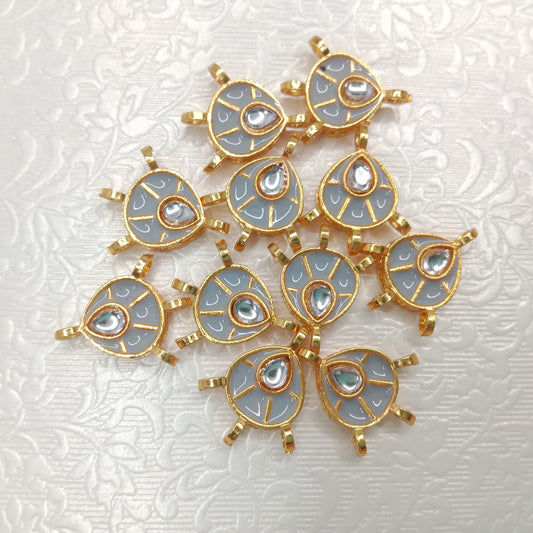 Meenakari kundan connectors 20pcs