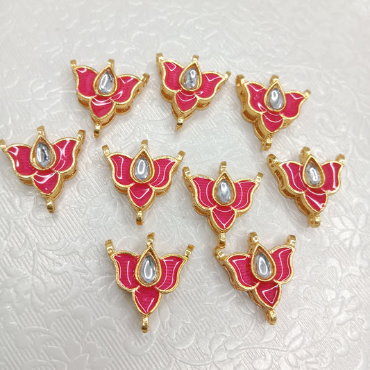 Rakhi kundan connectors (20pcs)