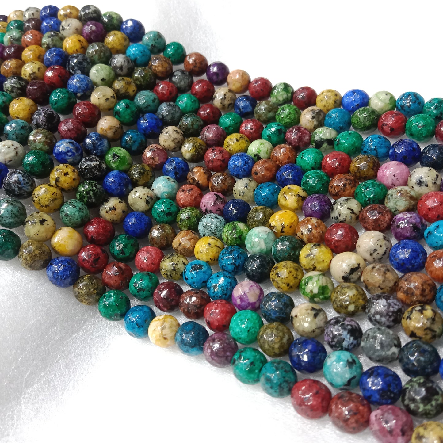 Multi texture agate beads (8mm)