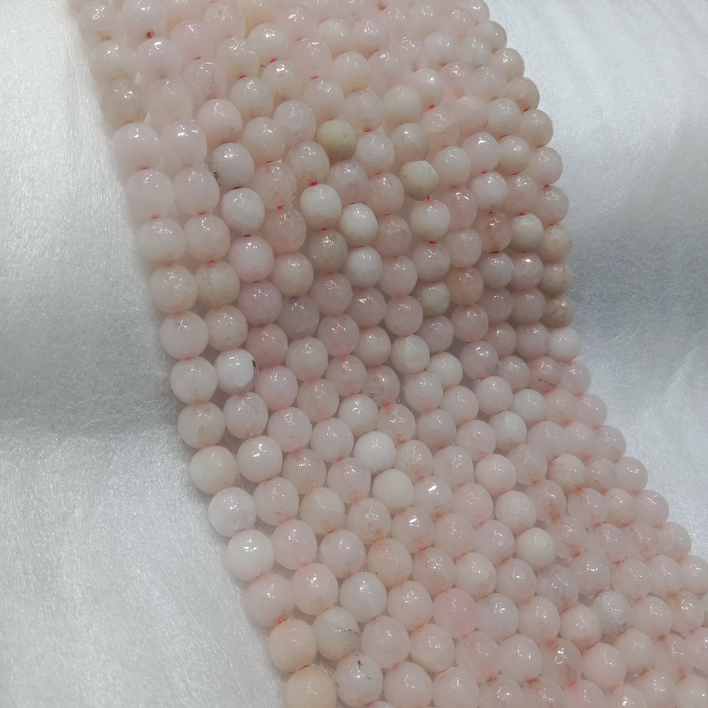 Pink texture agate beads (8mm)