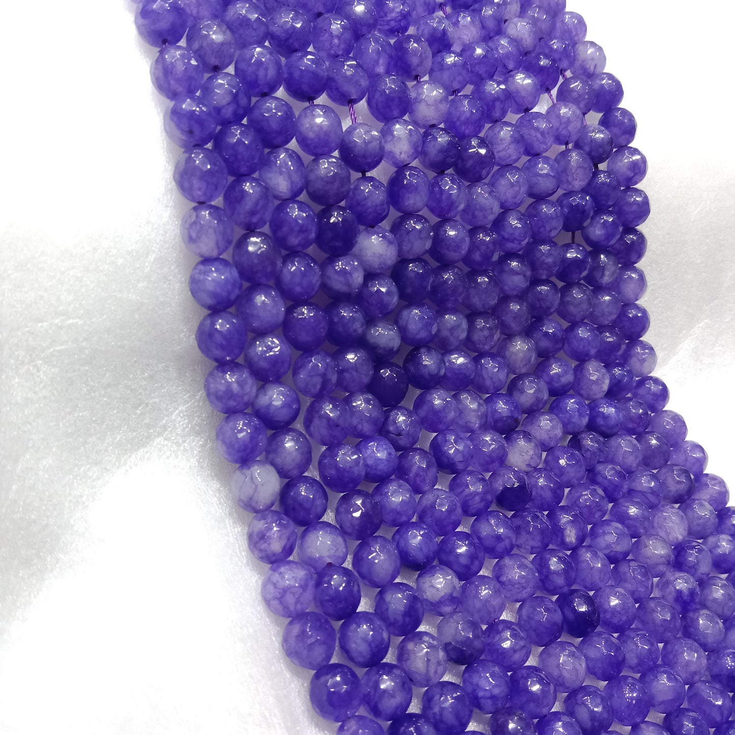 Purple texture Agate beads