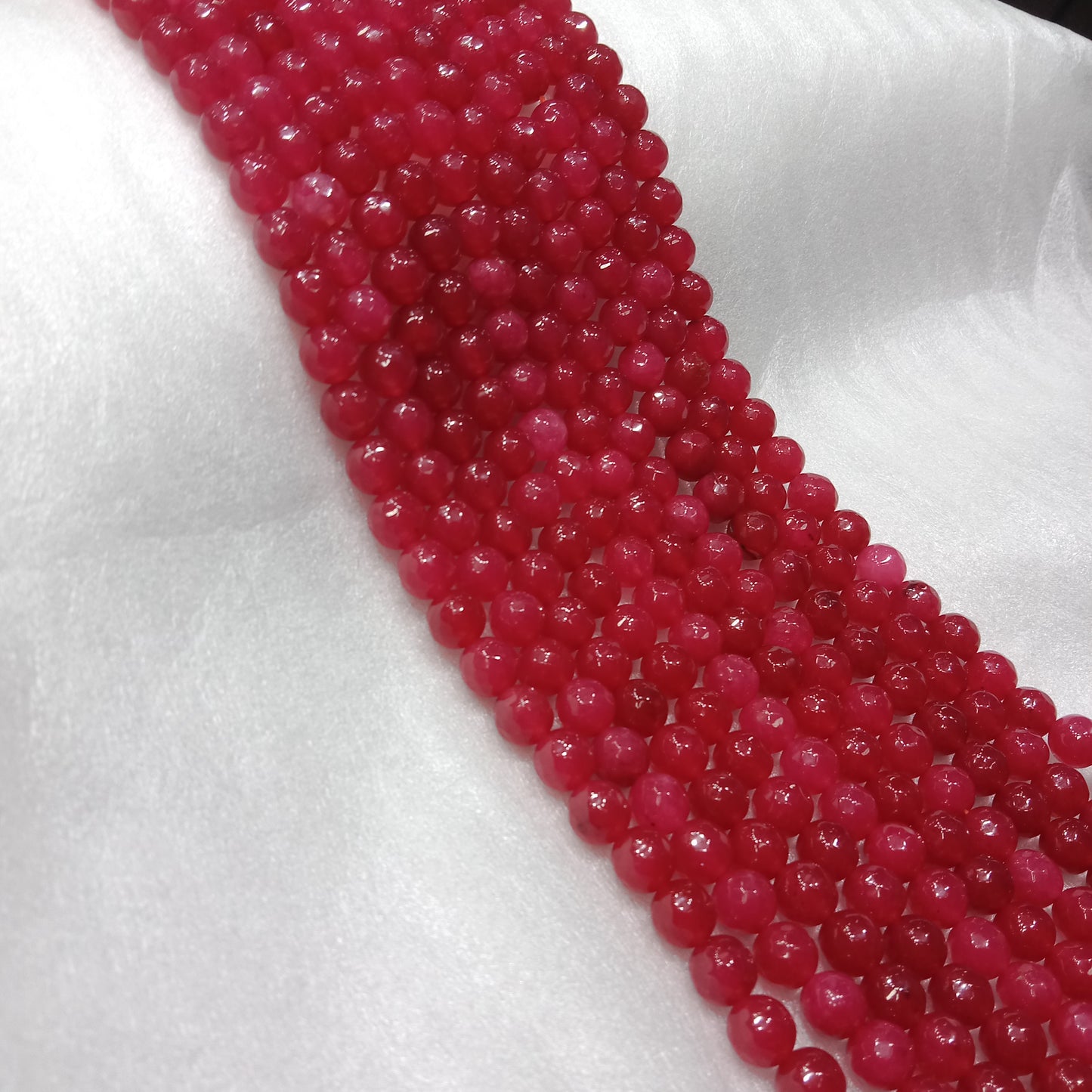Rani pink Agate beads (8mm)