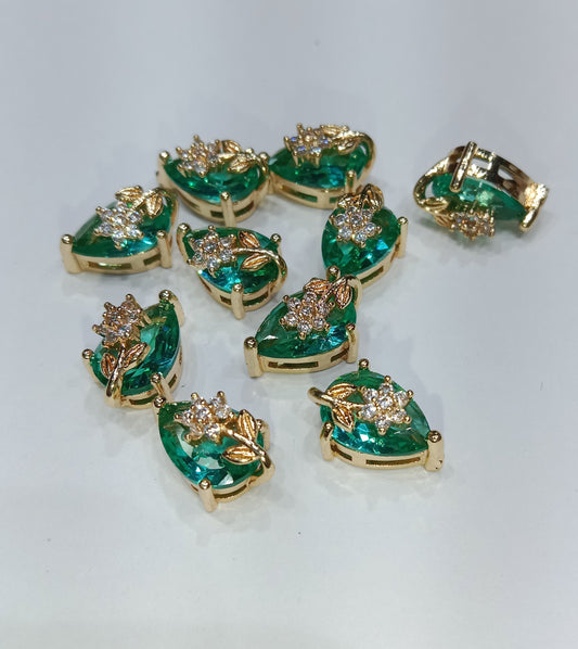 AD stones connectors for nath making 10 pieces