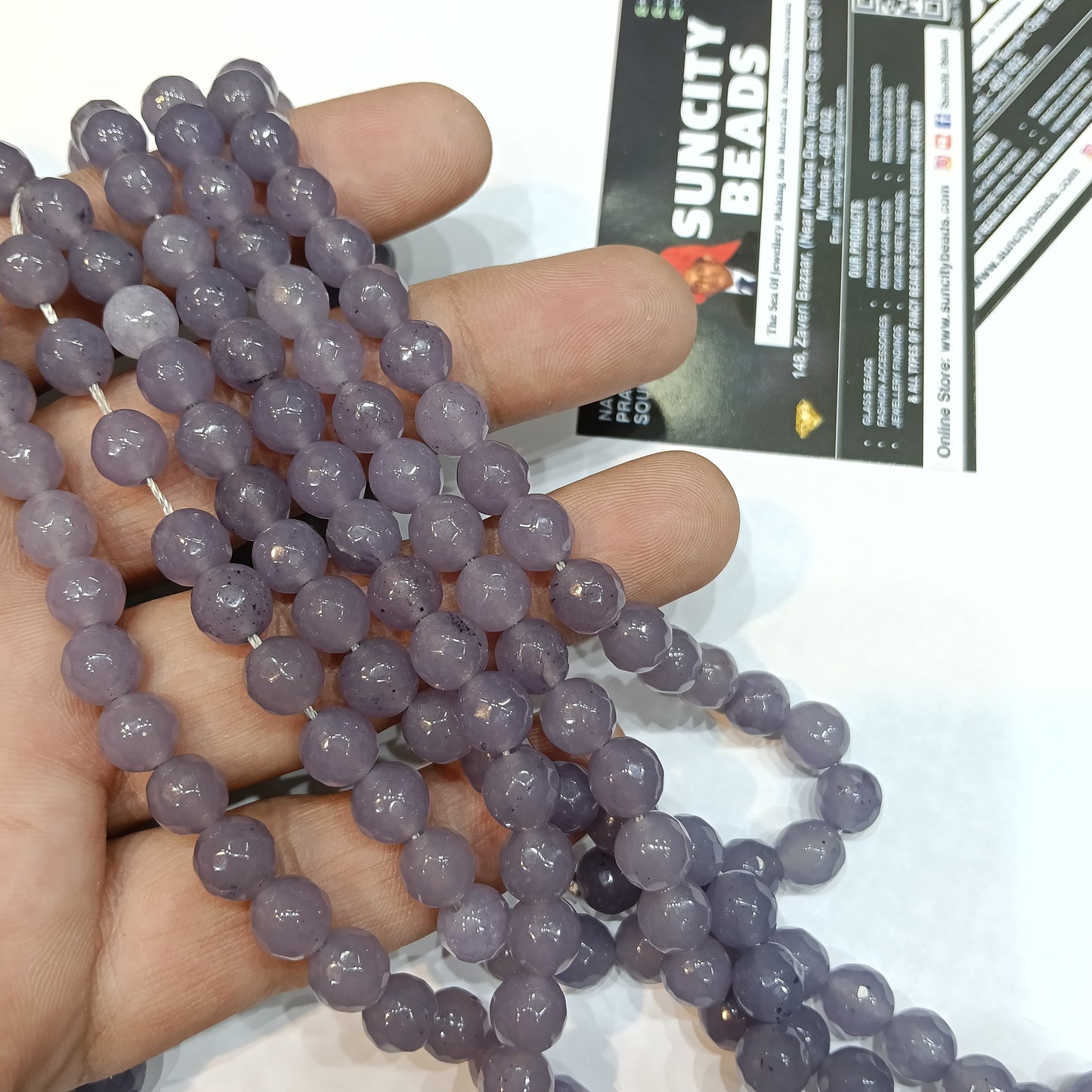 Wine 8mm agate beads 1string