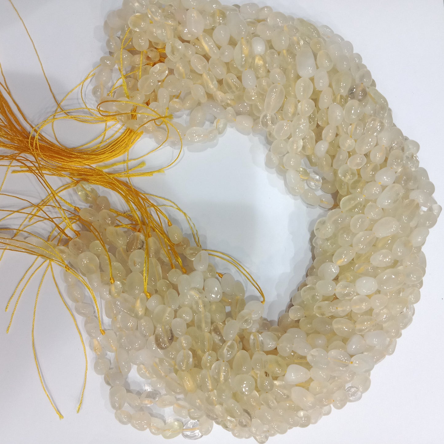 Golden rutile tumbel stones beads 1 string