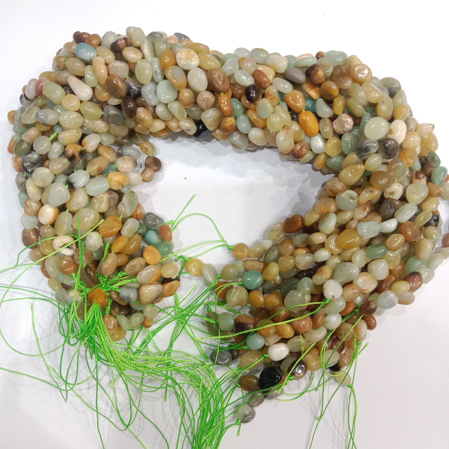 Amazonite tumbel stones beads 1 string
