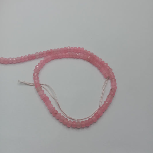 Rose cut's High Quality agate Rondell Beads 4 mm 1 string