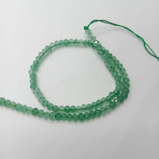 Sea Green High Quality agate Rondell Beads 4mm 1 string