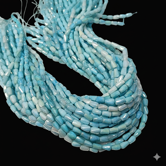 Firozi Color Twisted Crystal High Quality Beads 1 string