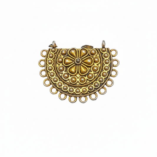 Antique Gold Oxidized Pendant 10 pc