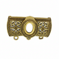 Antique Gold Oxidized Pendant 1 pc
