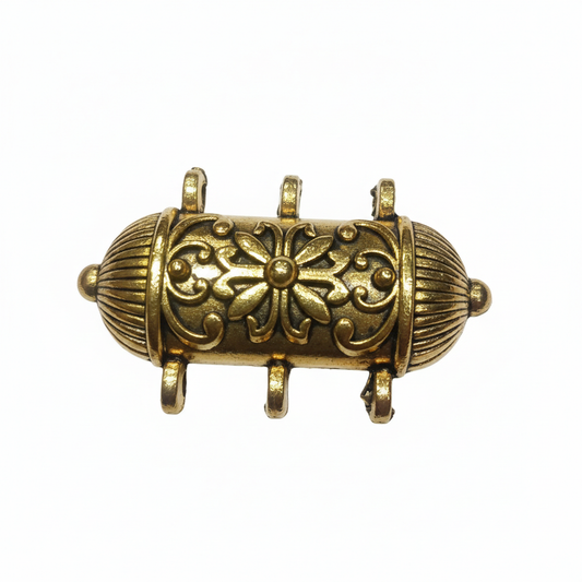 Antique Gold Oxidized Pendant 5 pc