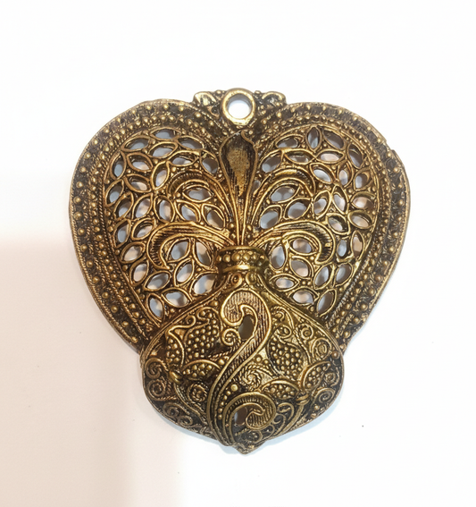 Antique Gold Oxidized Pendant 1 pc