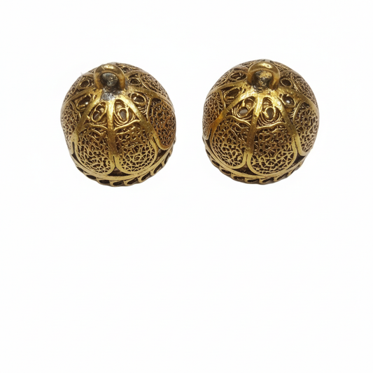 Antique Gold Oxidized Jumka 10 pcs