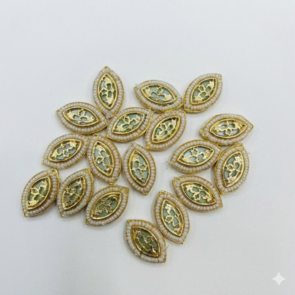 High Quality Kundan connectors 16mm 1 pkt 20 pcs.