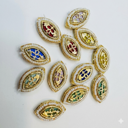 High Quality Kundan connectors 16mm 1 pkt 20 pcs.