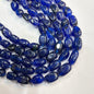 Royal blue agate beads 1 string 12x16mm