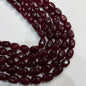 Ruby agate beads 1 string 12x16mm