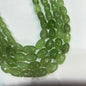 Light olive green agate beads 1 string 12x16mm