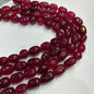 Maroon agate beads 1 string 12x16mm