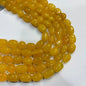Yellow agate beads 1 string 12x16mm