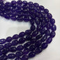 Imperial violet agate beads 1 string 12x16mm