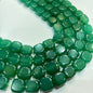 Spring green agate beads 1 string 14X14mm