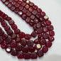 Deep garnet red agate beads 1 string 14X14mm