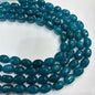 Tale blue agate beads 1 string 12x16mm