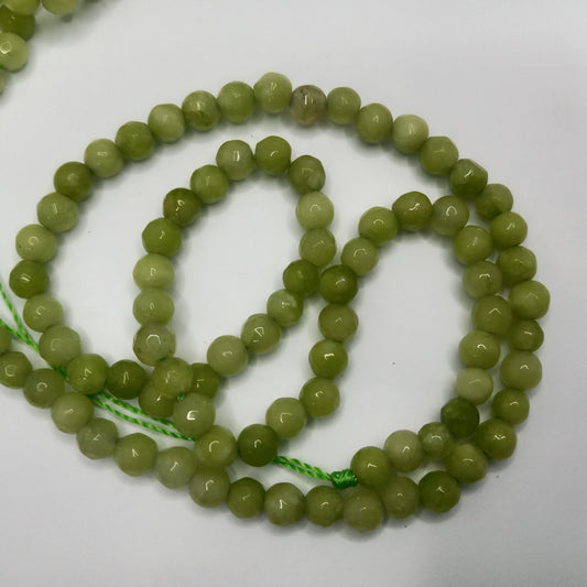 Shaded Green High Qualityagate Round Beads 4mm 1 string
