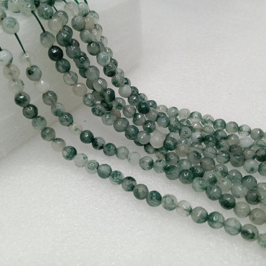 Mint shaded green High Quality agate Round Beads 6mm 1 string(60pcs)