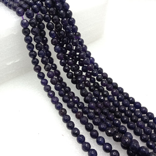 Dark sheded Purple High Quality agate Round Beads 6mm 1 string(60pcs)