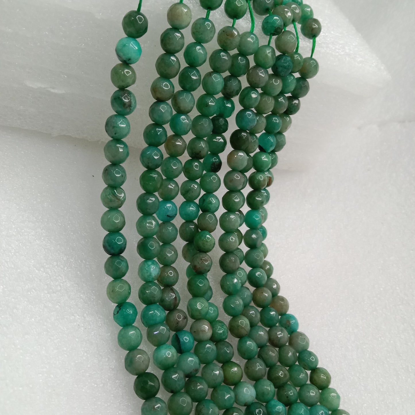 Mint mix green High Quality agate Round Beads 6mm 1 string(60pcs